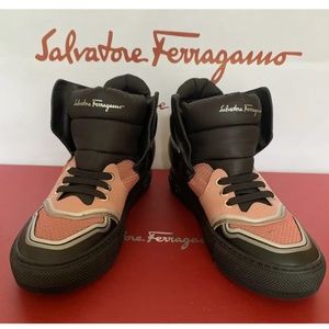 Salvatore Ferragamo Rhonda sz 7 c sneakers black Pink